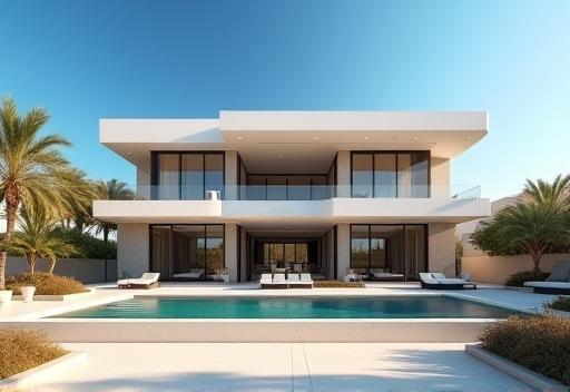 Exterior view of a luxury residential villa